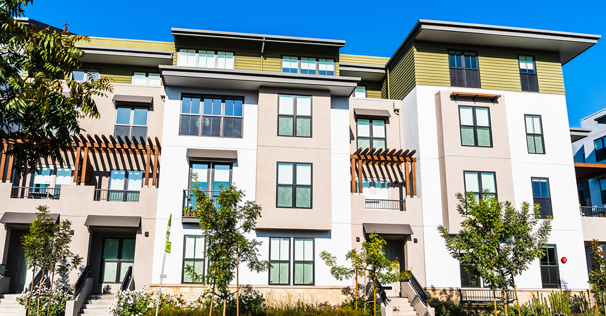 A complex of condos in the Bay Area